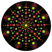 Janod Zestaw kreatywny Malowanie kropkami Dots painting I love creativity 8+