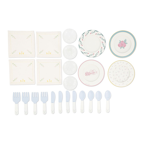 Janod Zestaw piknikowy w walizce z akcesoriami 24 el. Shiny Grandma 3+