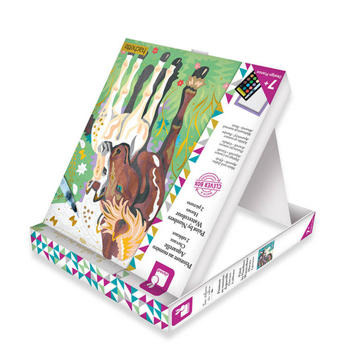 Janod Zestaw kreatywny Malowanie po numerach Konie 7+