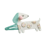 Janod Zestaw kreatywny do tworzenia biżuterii Brokatowe spinki do włosów Pieski i kotki 5+