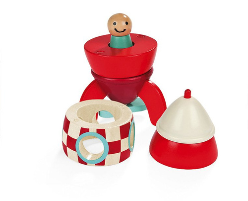 Janod Rakieta drewniana magnetyczna