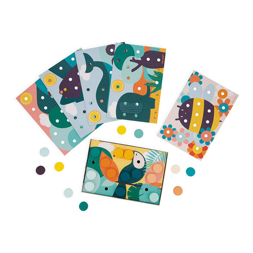 Janod Układanka pierwsza drewniana mozaika 2+