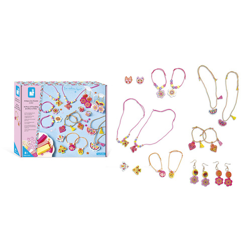 Janod Zestaw kreatywny do tworzenia biżuterii dla przyjaciółek Klejnoty przyjaźni 8+