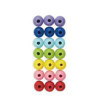 Janod Zestaw kreatywny do tworzenia biżuterii Tęczowe koraliki 6+