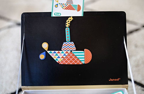 Janod Magnetyczna układanka Kształty Magnetibook