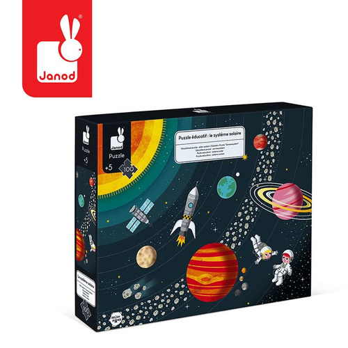 Janod Puzzle edukacyjne Układ słoneczny 100 elementów 5+