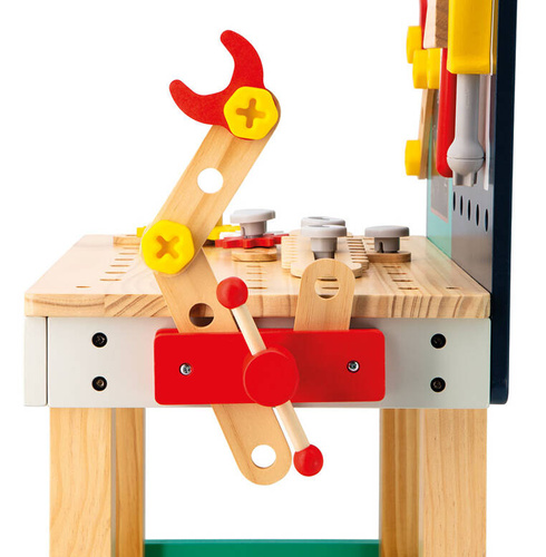 Duży stolik warsztat drewniany magnetyczny Robot Brico ‘Kids 3+ Janod