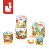 Janod Piramida wieża Farma Kurka 6 elementów 12 m+