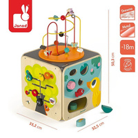 Janod Wielofunkcyjna kostka edukacyjna z pętlą duża