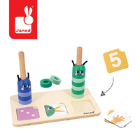 Janod Drewniana układanka matematyczna Komponowanie i porównywanie liczb 3+