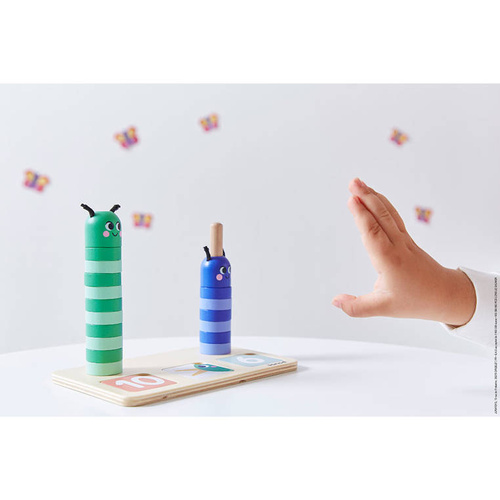 Janod Drewniana układanka matematyczna Komponowanie i porównywanie liczb 3+