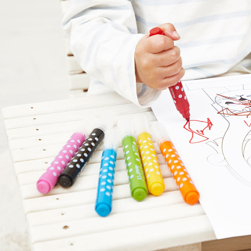 Janod Flamastry Jumbo 8 kolorów 12m+