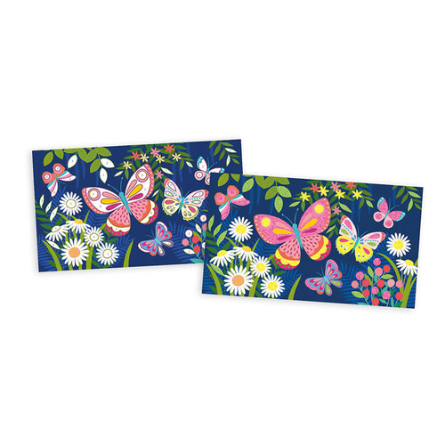 Janod Zestaw kreatywny Fluorescencyjny piasek Motyle 6+