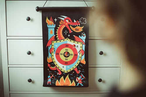 Janod Magnetyczna gra w rzutki Smoki