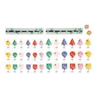 Janod Układanka edukacyjna Sortowanie kształtów, kolorów i rozmiarów Ptaki 2+