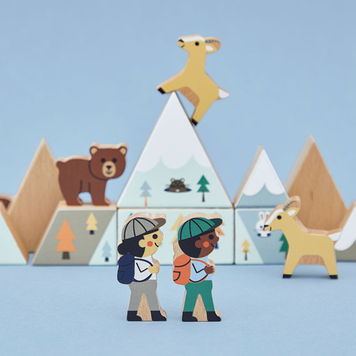 Janod Zestaw klocków i figurek 35 el. Góry Cross Roads 2+