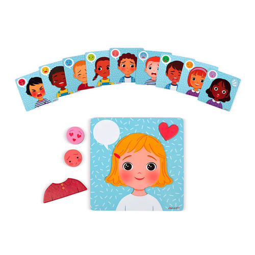 Janod Magnetyczna układanka Emocje