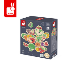 Janod Magnesy drewniane Owoce i warzywa 24 szt. 2+