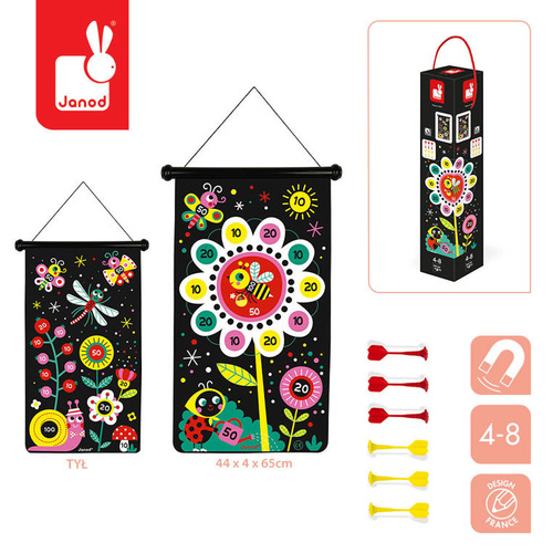 Janod Magnetyczna gra w rzutki Ogród