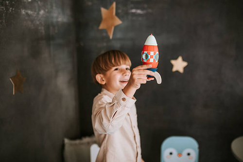 Janod Rakieta drewniana magnetyczna