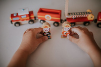 Janod Pociąg drewniany Straż pożarna Story