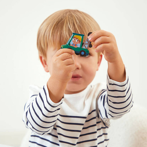 Janod Magnetyczna układanka Plac budowy Magneti'stories 3+