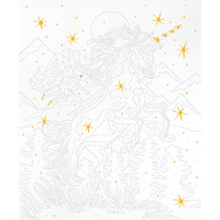 Janod Zestaw kreatywny Malowanie po numerach Jednorożce 2 obrazy 7+