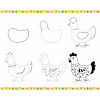 Janod Zestaw kreatywny Rysowanie krok po kroku Zwierzęta 20 rysunków 7+