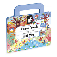 Janod Magnetyczne puzzle 4 pory roku Magneti'puzzles 3+