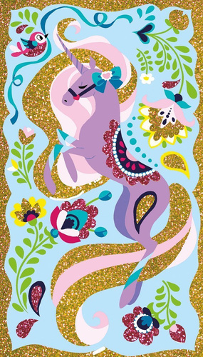 Janod Zestaw kreatywny Magiczny brokat Jednorożce 7+