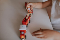 Janod Pociąg drewniany Straż pożarna Story