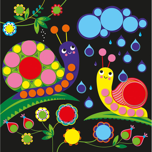 Janod Zestaw kreatywny Okrągłe naklejki My arts & crafts 3+