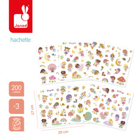 Janod Naklejki na arkuszach 200 szt. Wróżki 3+