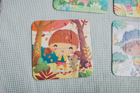 Janod Puzzle progresywne w walizce Pory roku 4 układanki – 6, 9, 12 i 16 elementów 2+