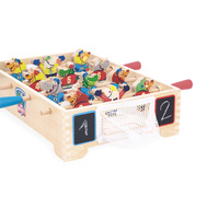Janod Gra zręcznościowa drewniana Mini hokej Applepop 3+
