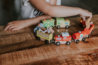 Janod Pociąg drewniany Straż pożarna Story