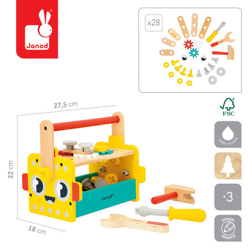 Skrzynka z narzędziami Robot Brico ‘Kids Janod