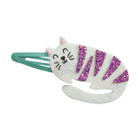 Janod Zestaw kreatywny do tworzenia biżuterii Brokatowe spinki do włosów Pieski i kotki 5+