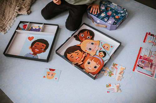 Janod Magnetyczna układanka Emocje