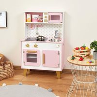 Janod Duża kuchnia drewniana z dźwiękiem i 6 akcesoriami Candy Chic