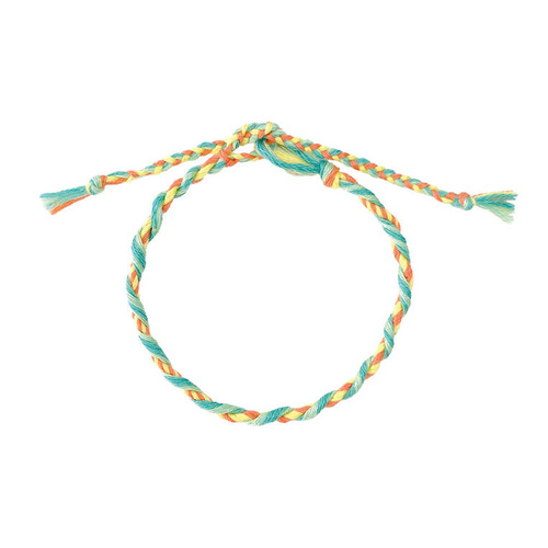 Janod Zestaw kreatywny do tworzenia biżuterii Tęczowe bransoletki 30 szt. 8+