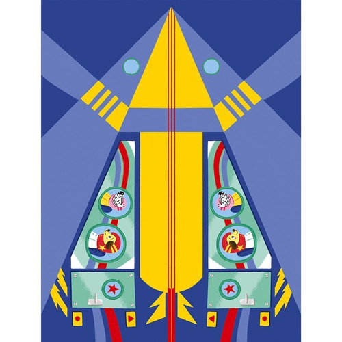 Janod Zestaw kreatywny Papierowe samoloty z wyrzutnią 6+