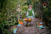 Janod Mały ogrodnik Metalowa konewka niebieska