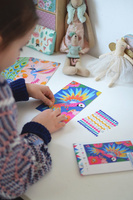 Janod Zestaw artystyczny Czarodziejskie cyrkonie Piękne ptaki 7+