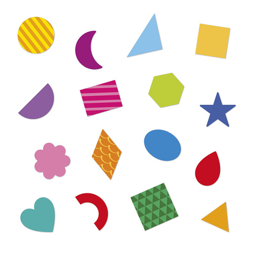 Janod Naklejki 300 szt. Figury geometryczne 3+