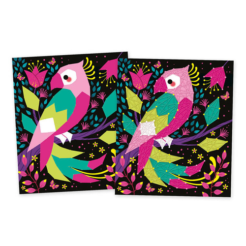 Janod Zestaw kreatywny Przeplatanka 3D String art Zwierzęta dżungli 8+