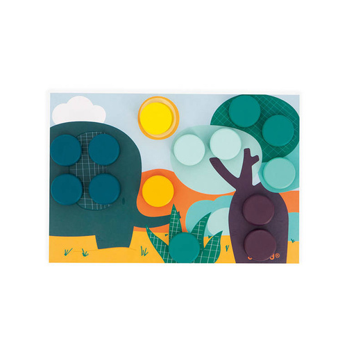 Janod Układanka pierwsza drewniana mozaika 2+