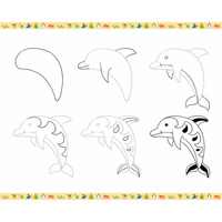 Janod Zestaw kreatywny Rysowanie krok po kroku Zwierzęta 20 rysunków 7+