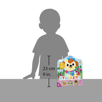 Janod Książeczka do wyklejania z naklejkami Ogród 18m+