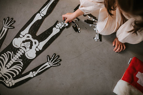 Janod Puzzle edukacyjne gigantyczne Ciało człowieka 50, 75 i 100 elementów 5 +